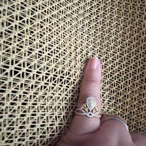 Gold plated and Silver Women's Ring
